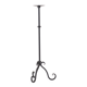 Brutalist iron candlestick, 1950s