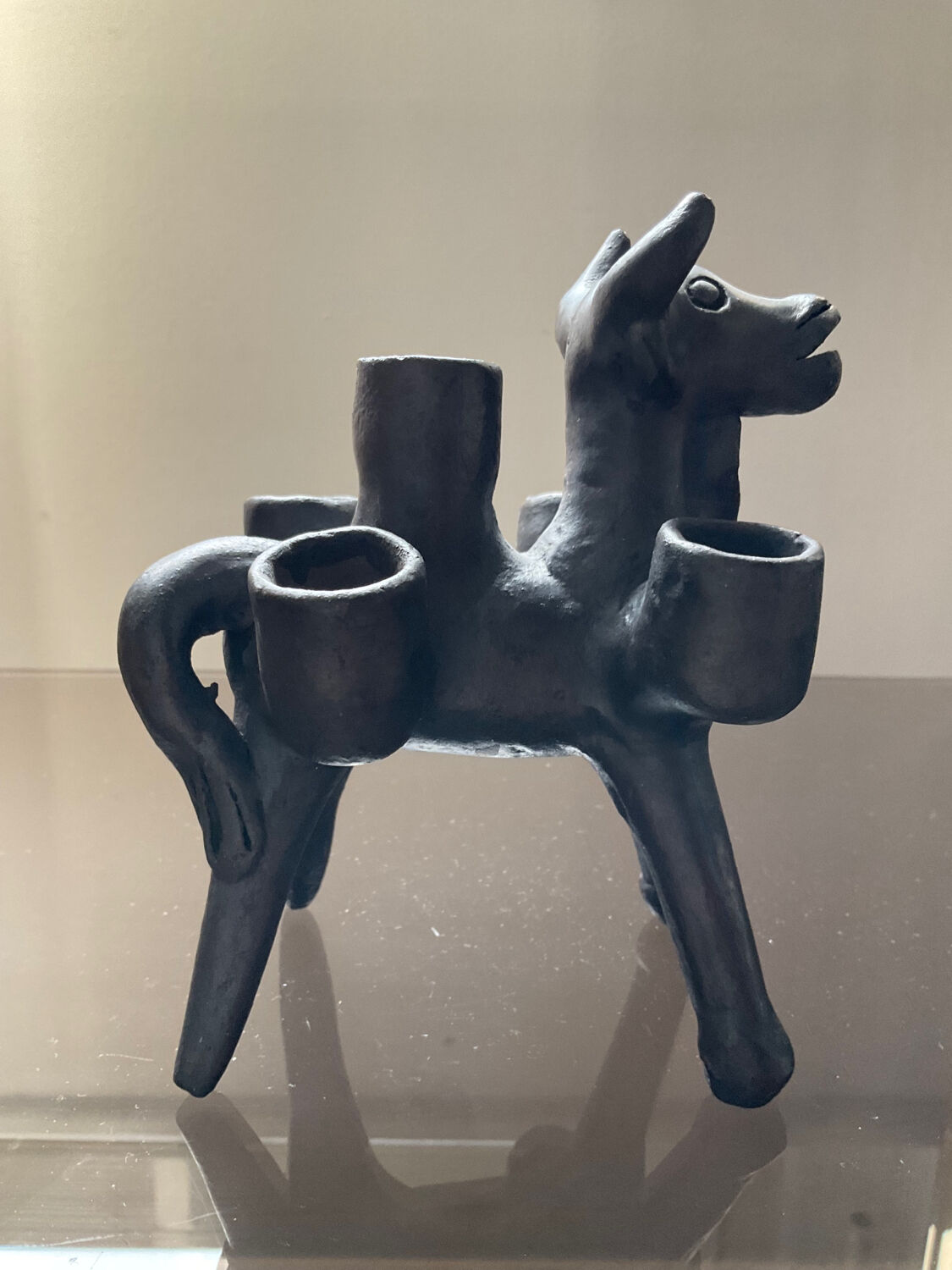 Vintage ceramic candle holder