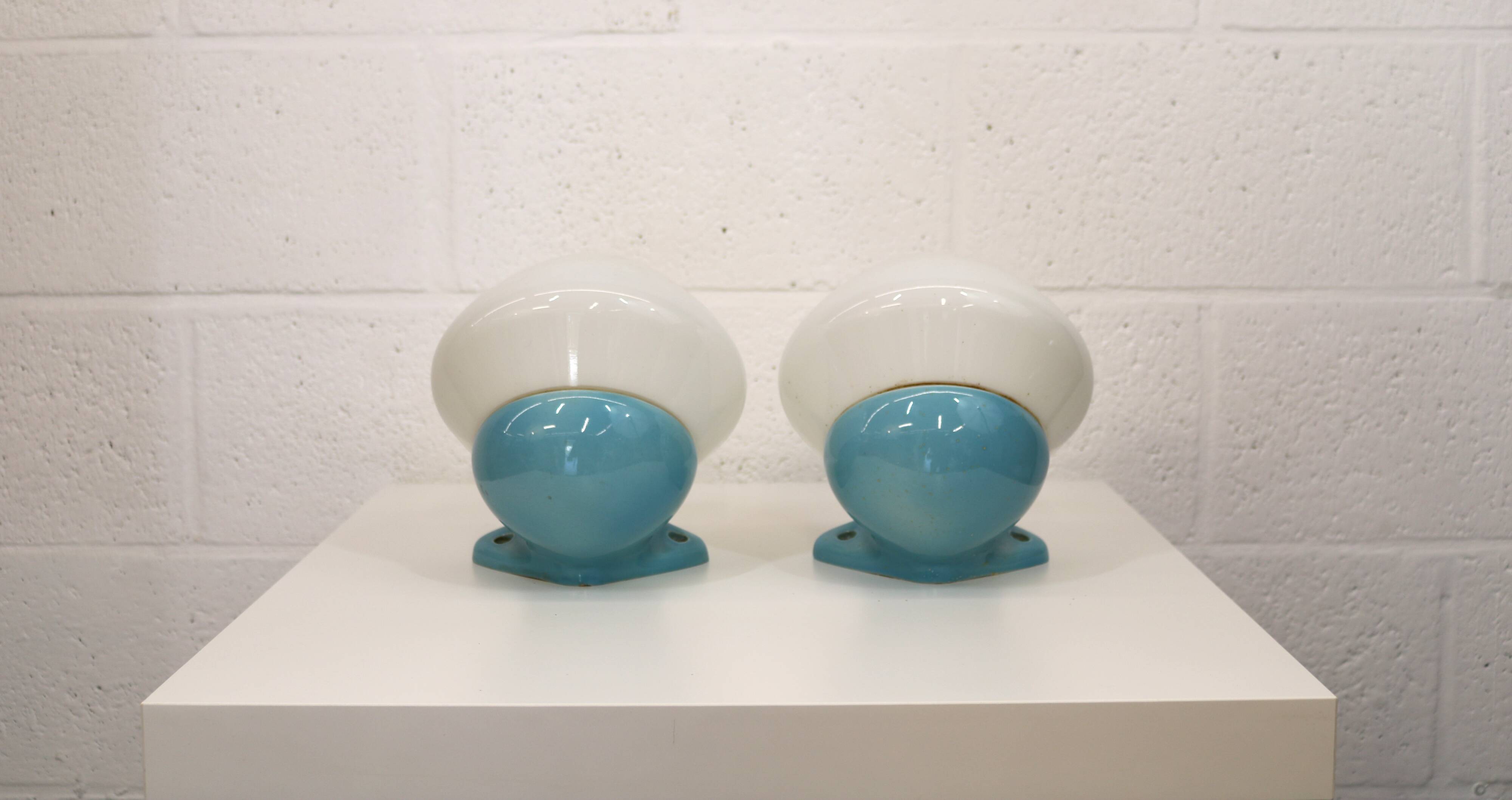 Pair of bathroom wall lamps *** Stig Carlsson *** model 6030 IFÖ