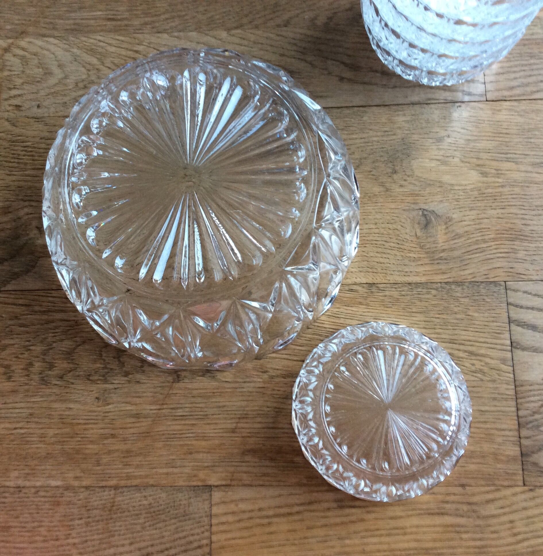 Fruit salad service glass of the 60s - vintage