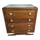 40-50s chest of drawers in solid oak