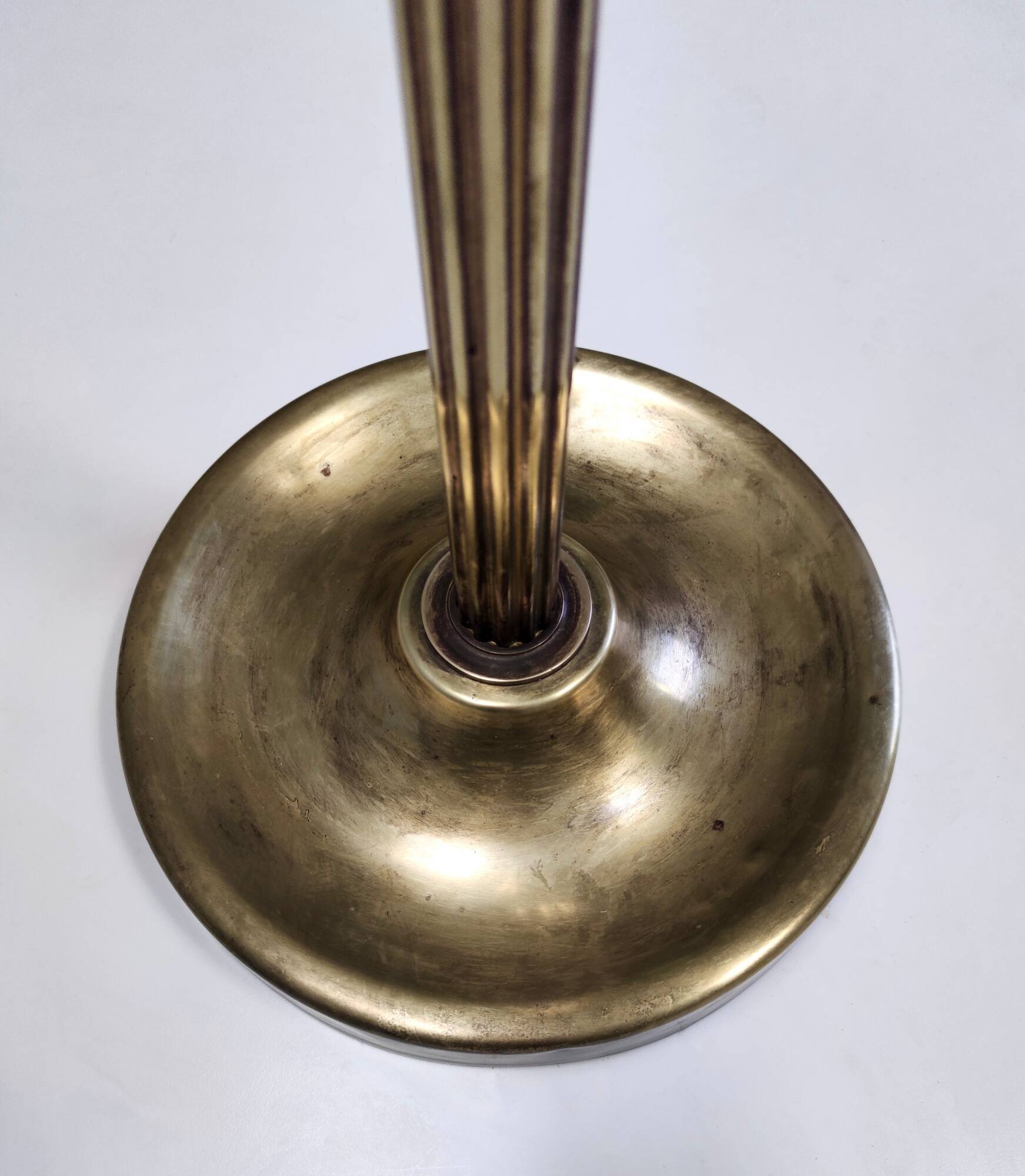Brass and Glass Revolving Coat Rack, Italy