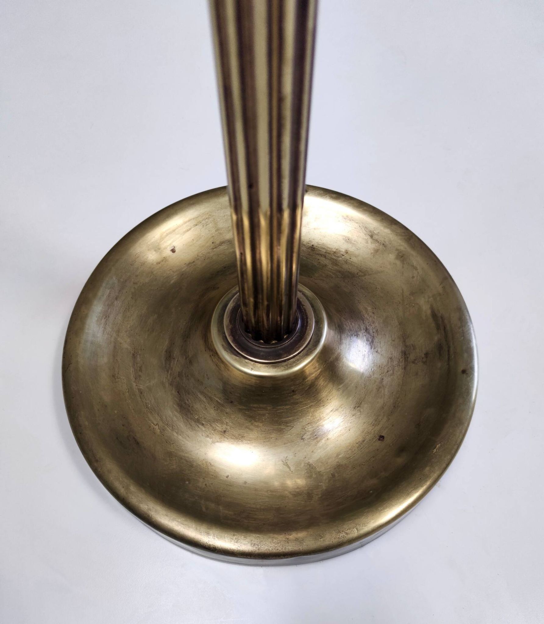 Brass and Glass Revolving Coat Rack, Italy