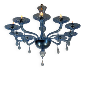 Lustre vénitien en verre