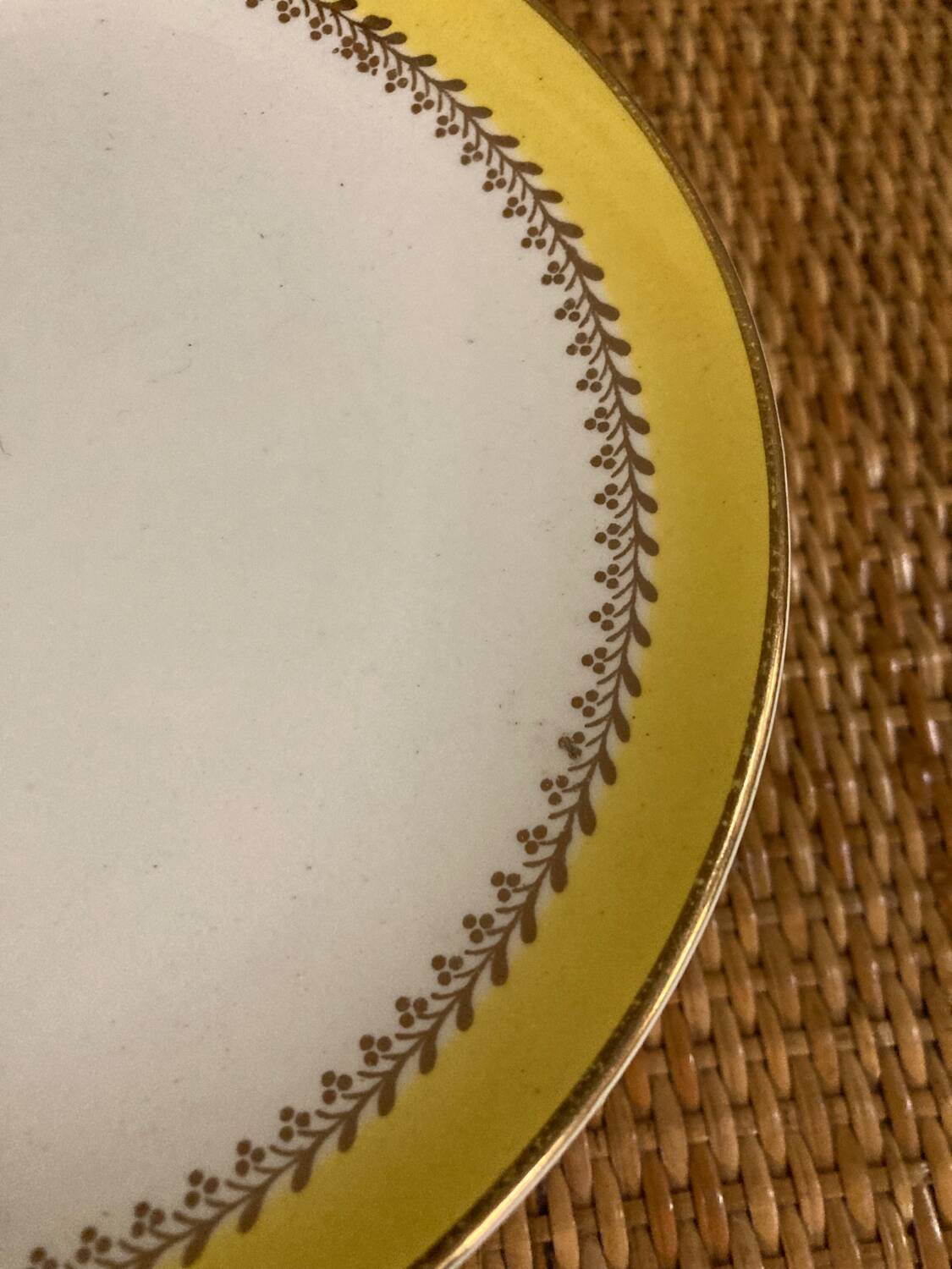 8 Biarritz yellow plates