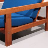 Fauteuil relax Getama en chêne avec dossier réglable, Hans J. Wegner GE421