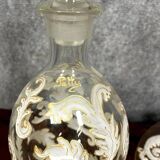 Luxurious crystal carafe and tray set / Murano - Baccarat - Saint L