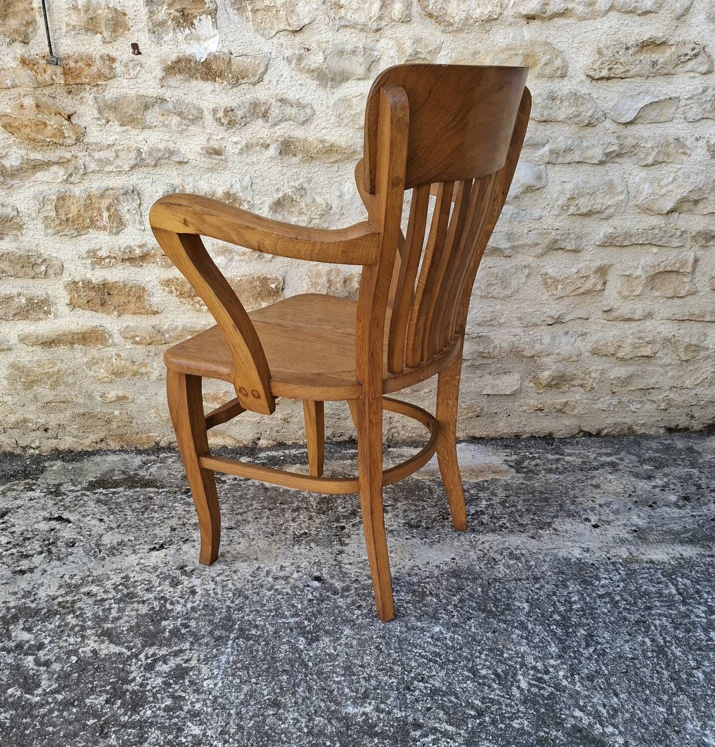 American oak armchair