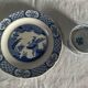 Butter dish and plate, Old Chelsea Furnivals