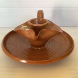 Yves Marian hand-turned ceramic candle holder