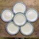 Set of 6 dinner plates Earth iron Lamartine