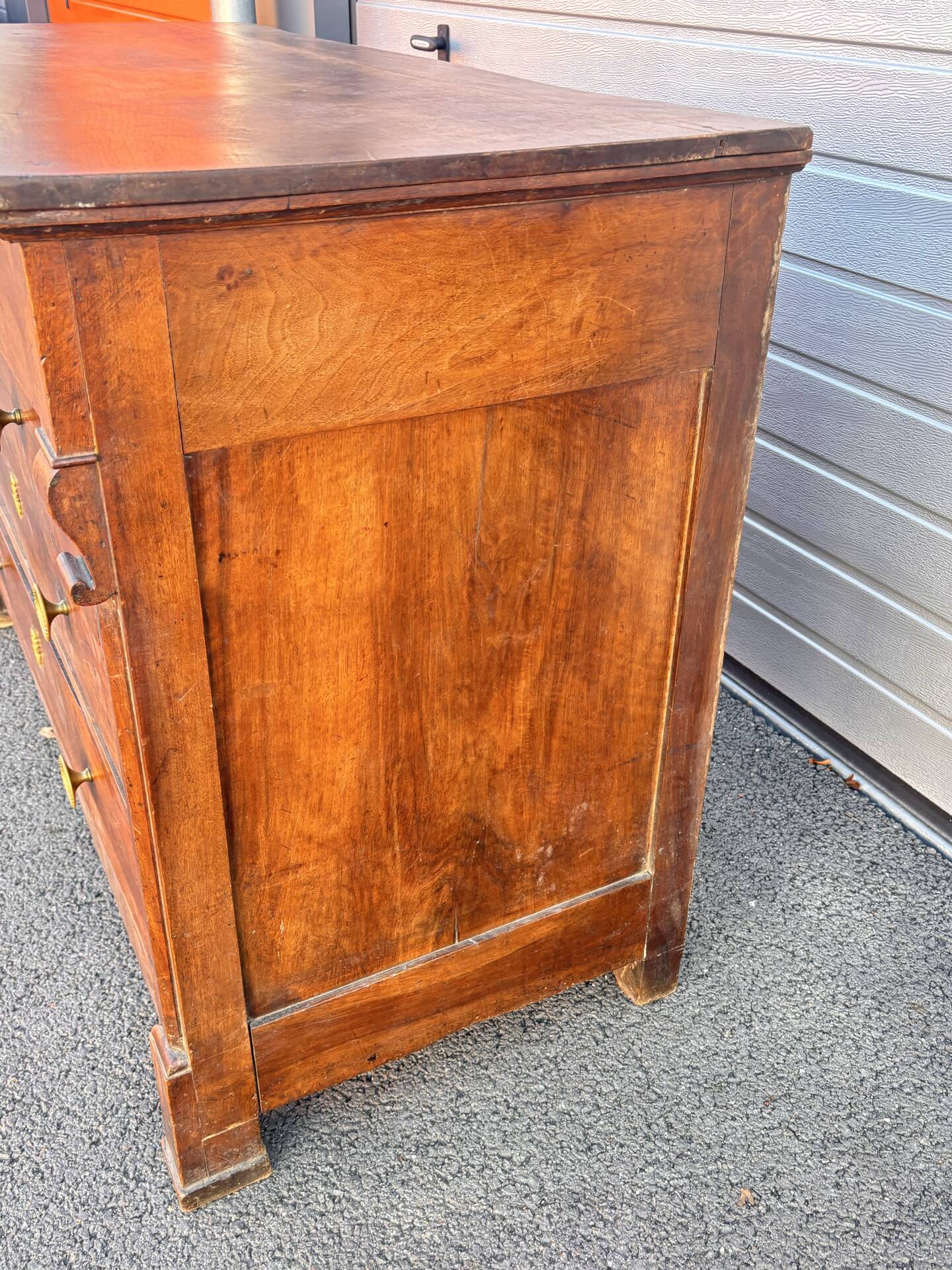 Antique solid wood chest of drawers – Empire style