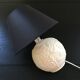 White floral decor lamp