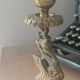 Paire de bougeoirs anciens Style orientaliste Art déco