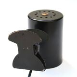 Applique, spot à pince noir, années 50
