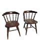 4 fauteuils bistrot style western en hêtre