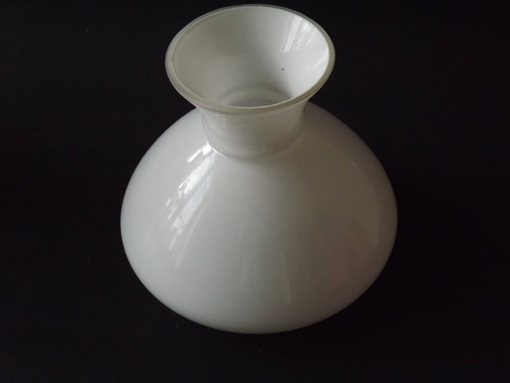 Set of 4 French Vintage White Opaline Glass Replacement Shade
