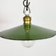 Industrial Green Enamel Light, 1930s