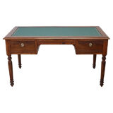 Antique Desk In Walnut, Italy Mid 19th Century, Restored