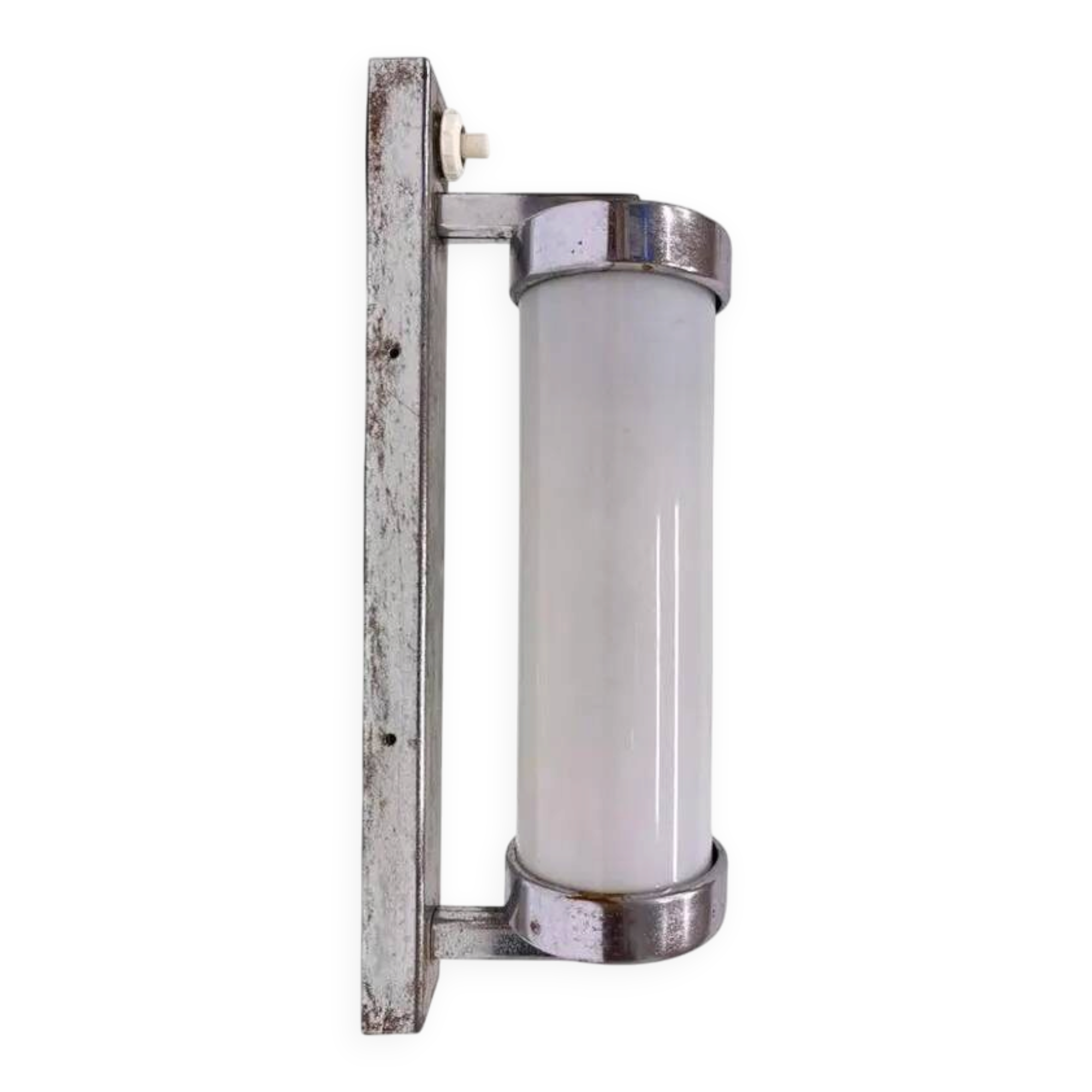 Chrome Design Bauhaus Wall Lamp, 1930s - Czechoslovakia