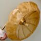 Antique wall lamp with yellow Clichy glass shade