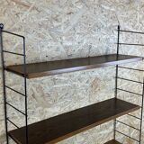 60s 70s oak string shelf module by Kajsa & Nils "Nisse" Strinning Sweden