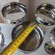 6 stainless steel chrome ice cream bowls