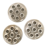 Three ceramic snail plates
