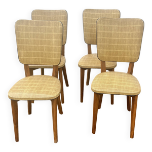 suite de 4 chaises vintage