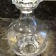 Carafe art deco en verre avec bouchon