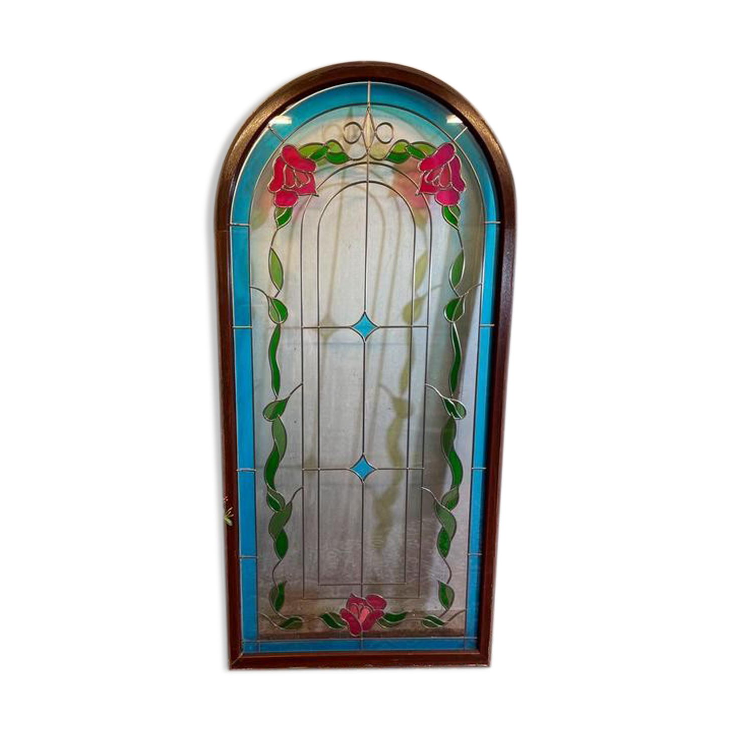 Lead stained glass window 1970-1980