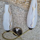 Paire d'appliques double vintage années 50