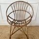 7 vintage rattan armchairs