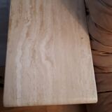 3 tables gigognes in travertine 70s