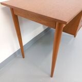 Vintage oak wood desk from the 60s