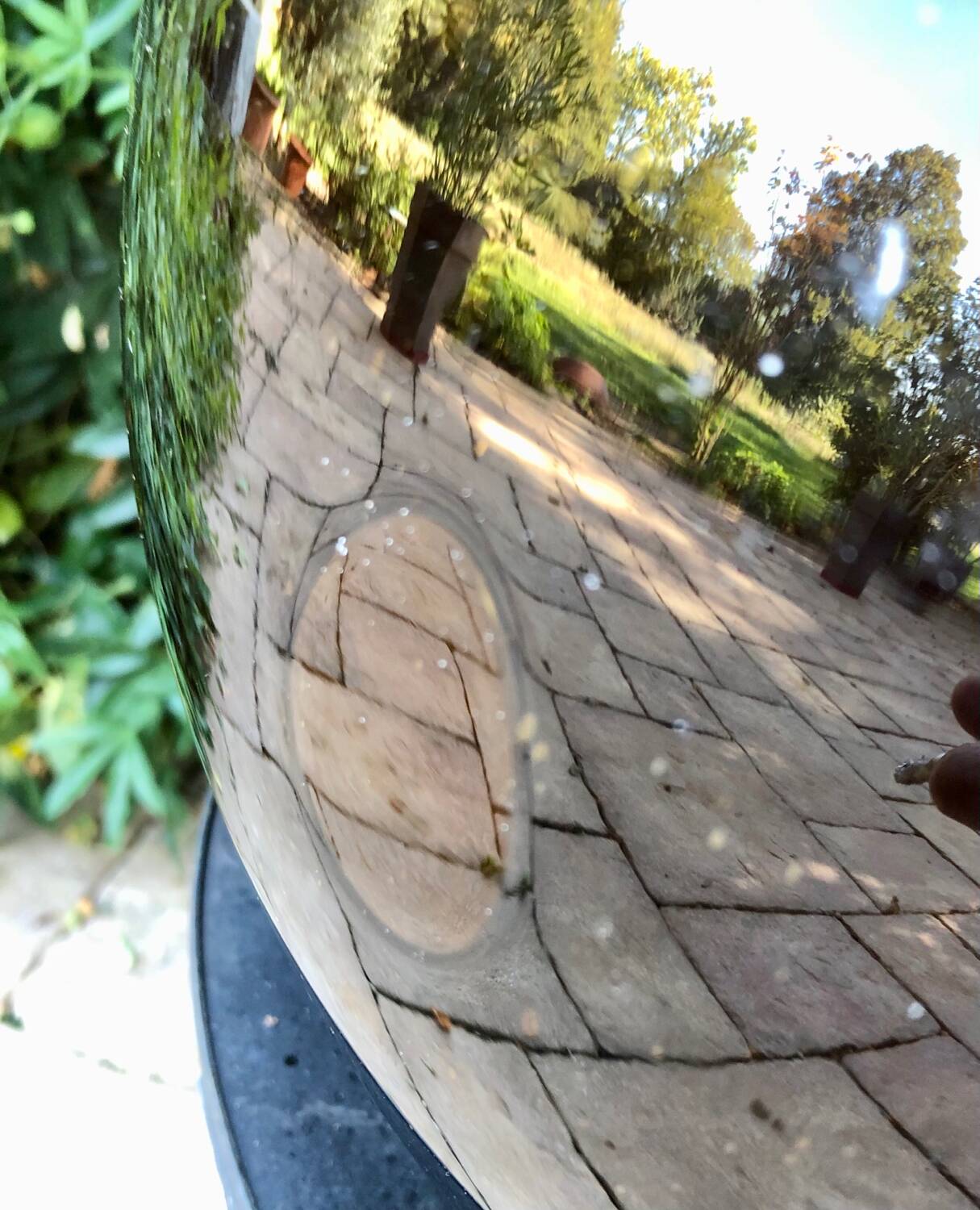 Amber and bubbled Dame Jeanne