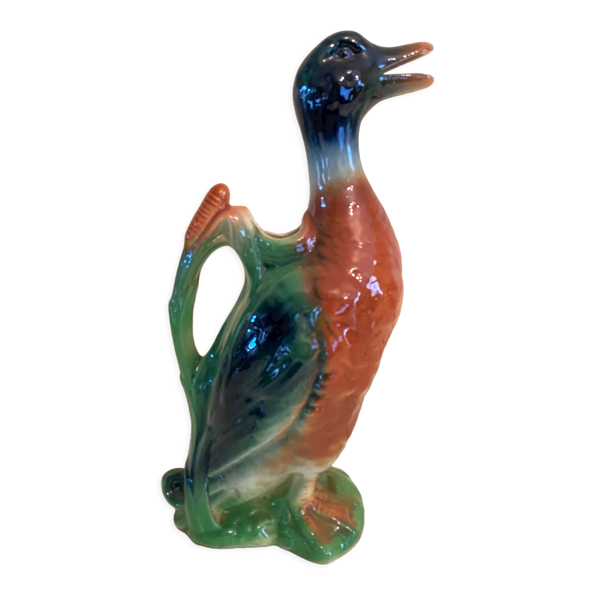 Vintage ceramic duck pitcher