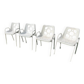 4 chaises vintage sicopal