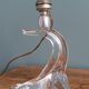 Saint-Louis crystal lamp with a free-form wave base.