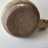Ceramic stoneware milk jug with spout and signed Corsican pictogram