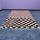 Handwoven natural wool rug, size 150/250 cm.