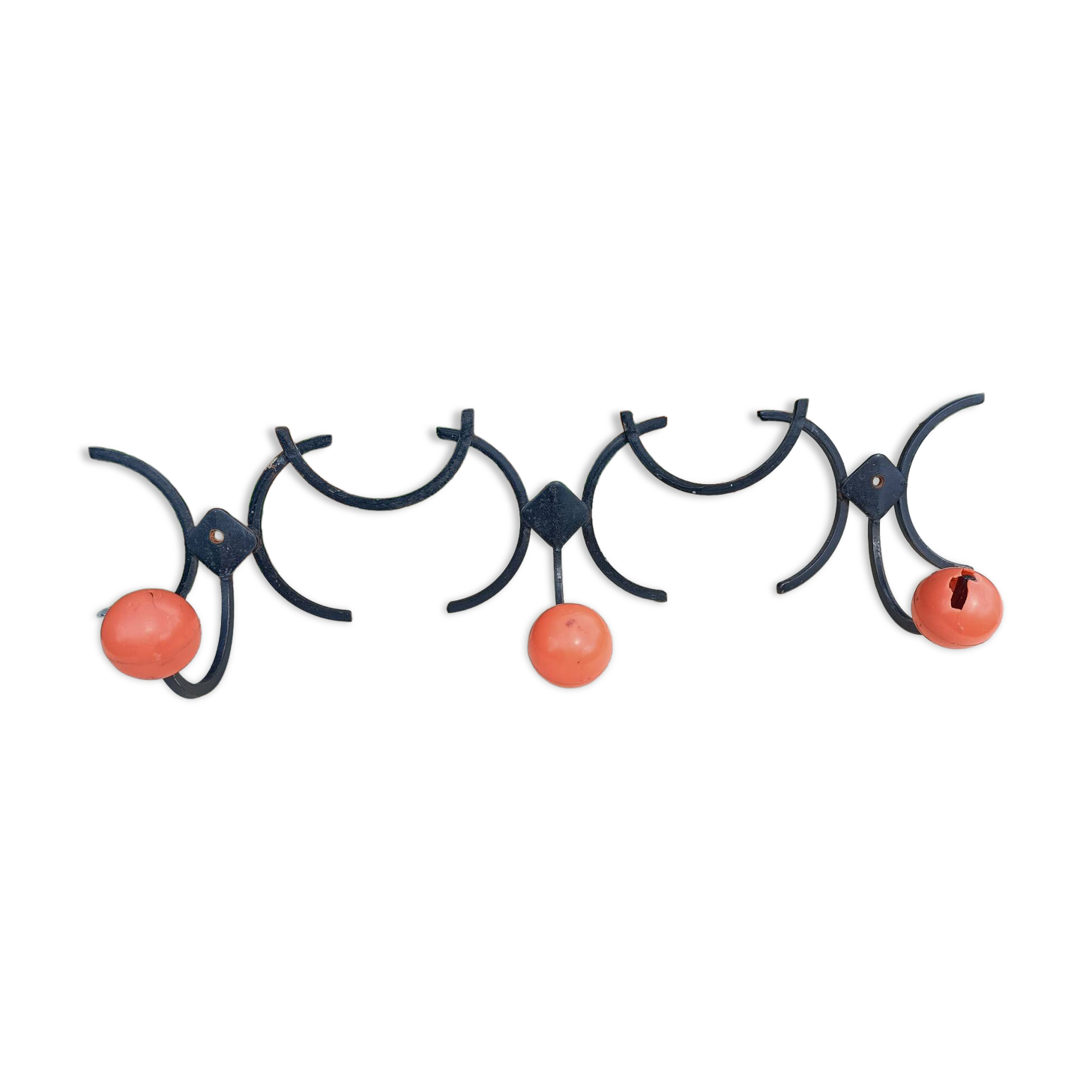 Retro wrought iron coat rack 💐