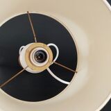 White opaline lamp gilded decoration
