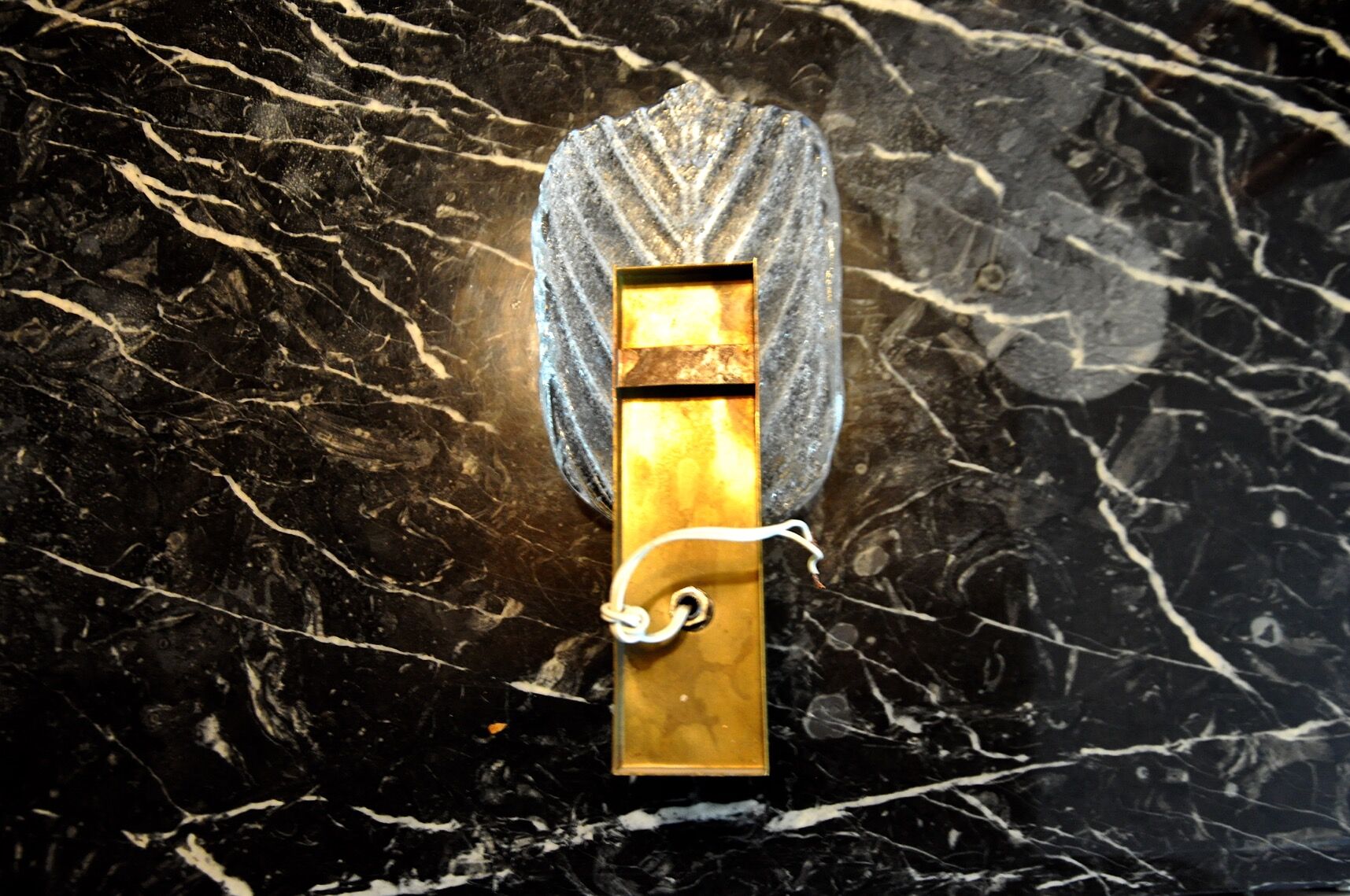 Wall lamp "sheet" by Carl Fagerlund, Murano glass, Germany, 1970