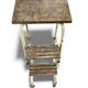 Vintage folding stool/kitchen step stool/ladder