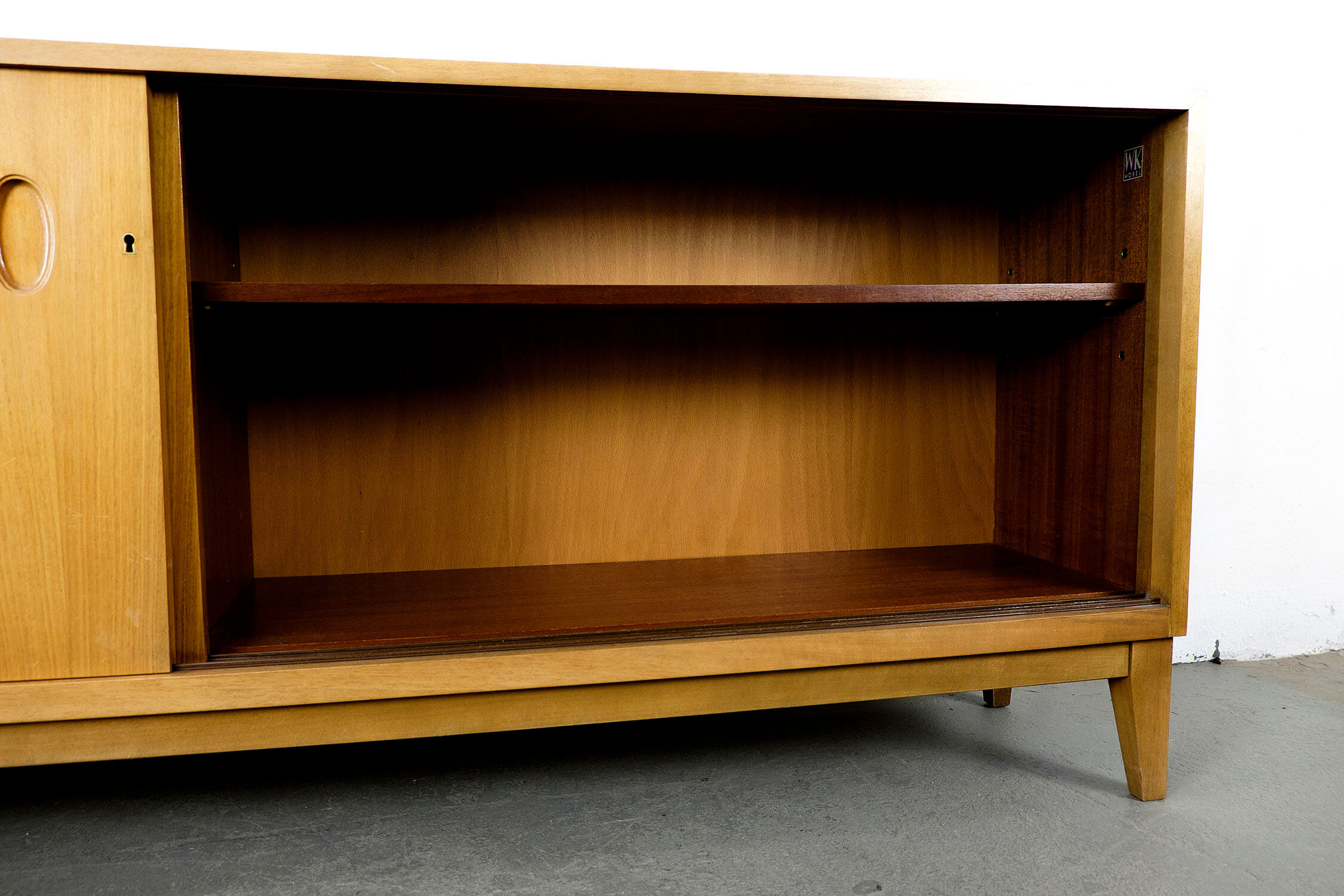 Enfilade en noyer vintage par Georg Satink pour WK Möbel, Allemagne, années 1960