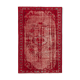 Tapis noué à la main vintage turc des années 1970 177 cm x 268 cm tapis rouge