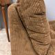 Vintage brown corduroy armchair from the 70s