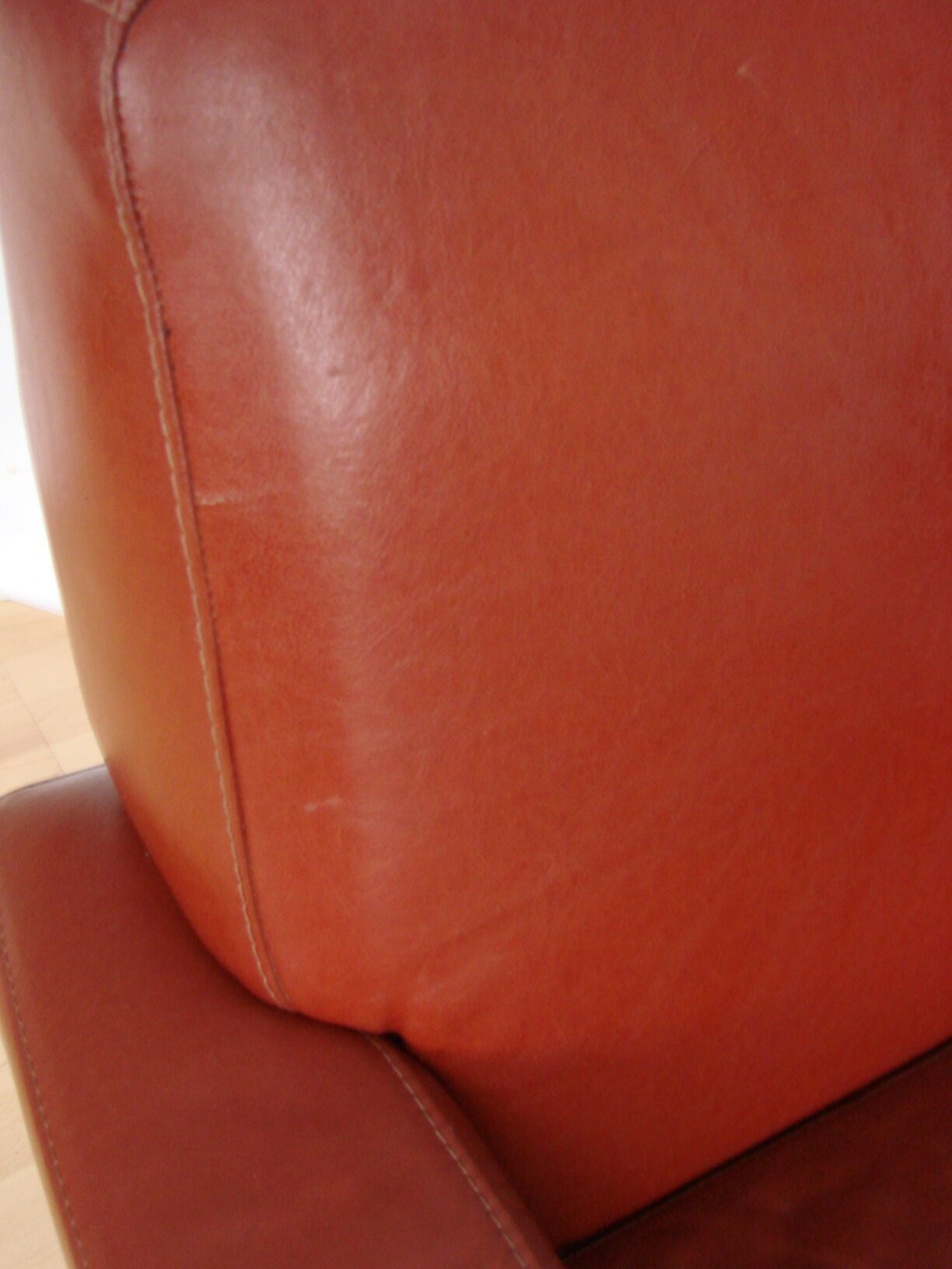 Art deco leather armchair, 1960s