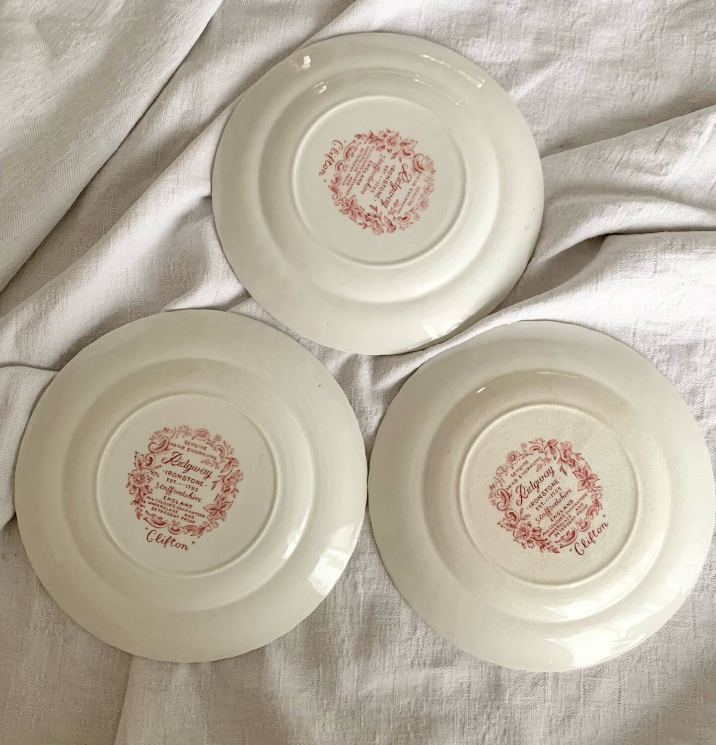 Ridgway Ironstone Dessert Plates